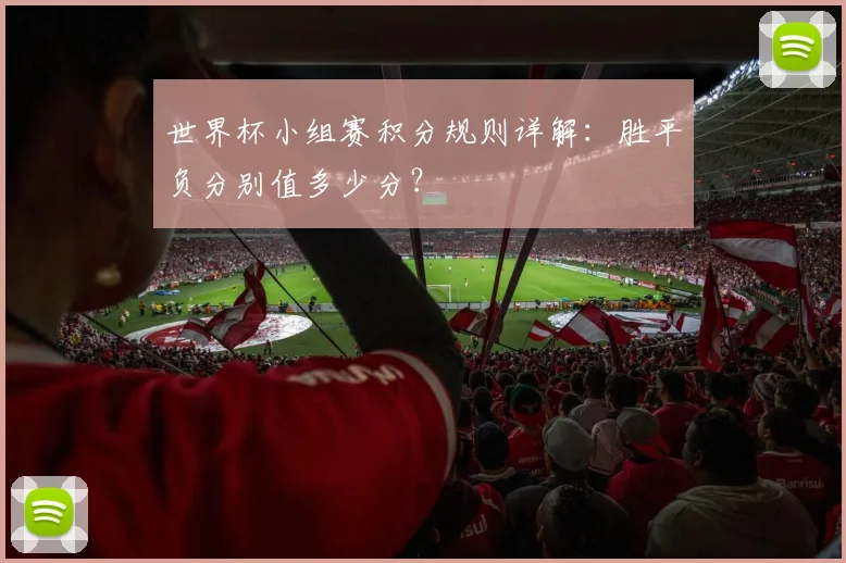 世界杯小组赛积分规则详解：胜平负分别值多少分？